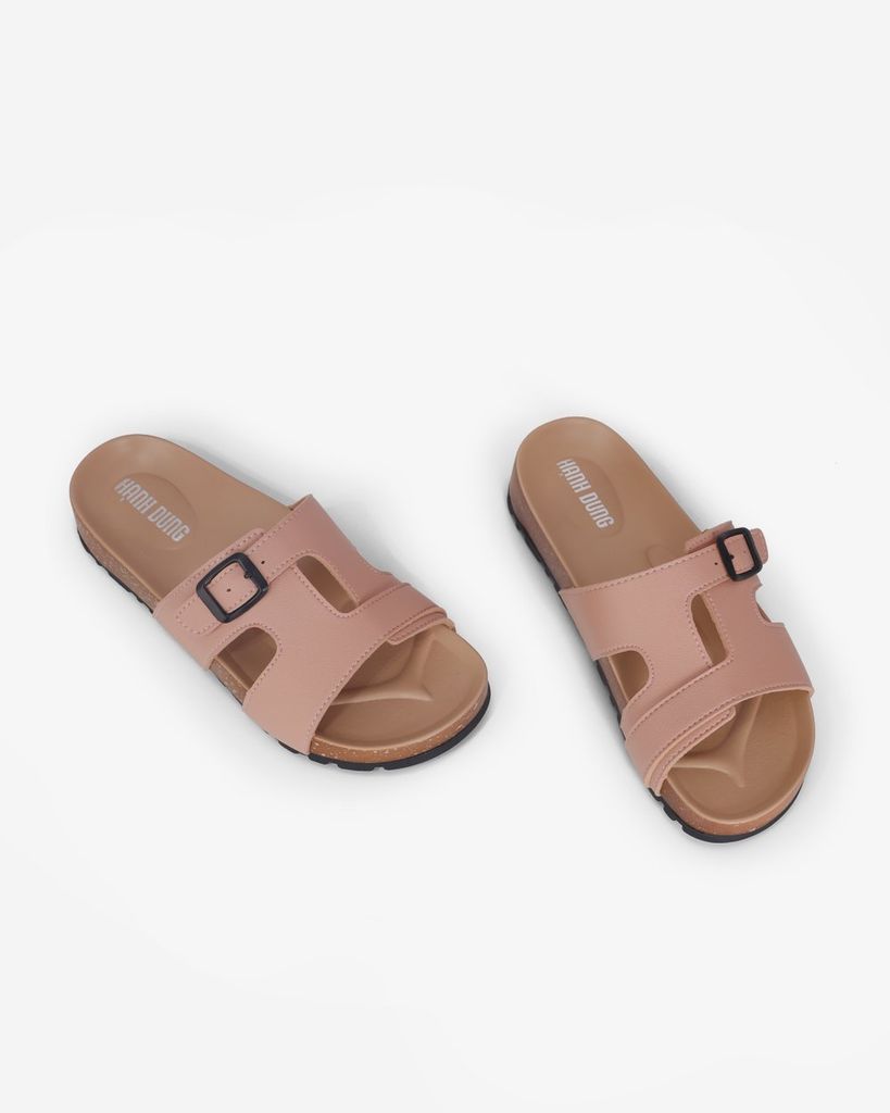 Dép Xẹp Hạnh Dung Quai Ôm Khóa Nịt HD0322AC