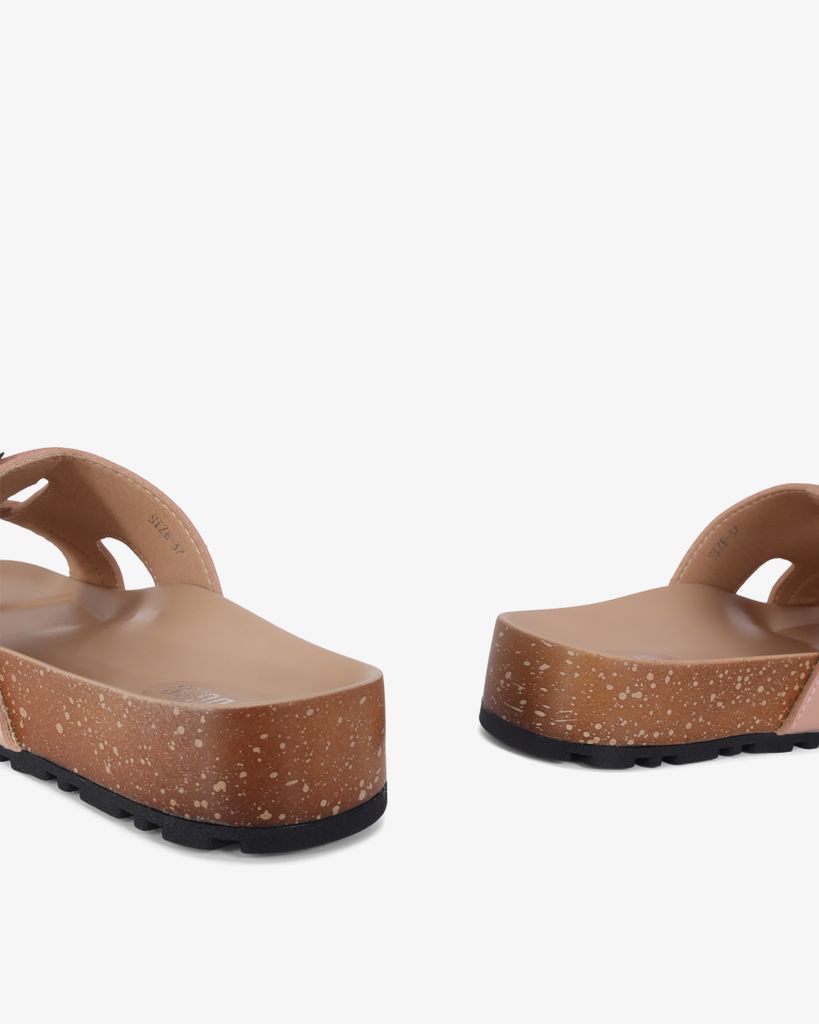 Dép Xẹp Hạnh Dung Quai Ôm Khóa Nịt HD0322AC