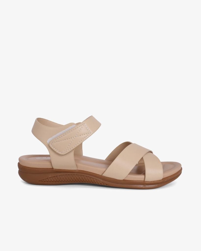 Sandal Xuồng Quai Đắp Chéo Trơn HD0324AC