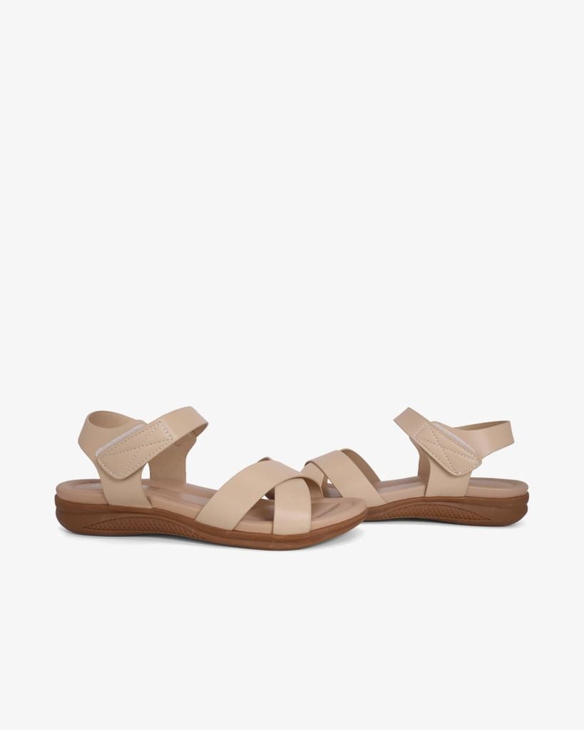 Sandal Xuồng Quai Đắp Chéo Trơn HD0324AC