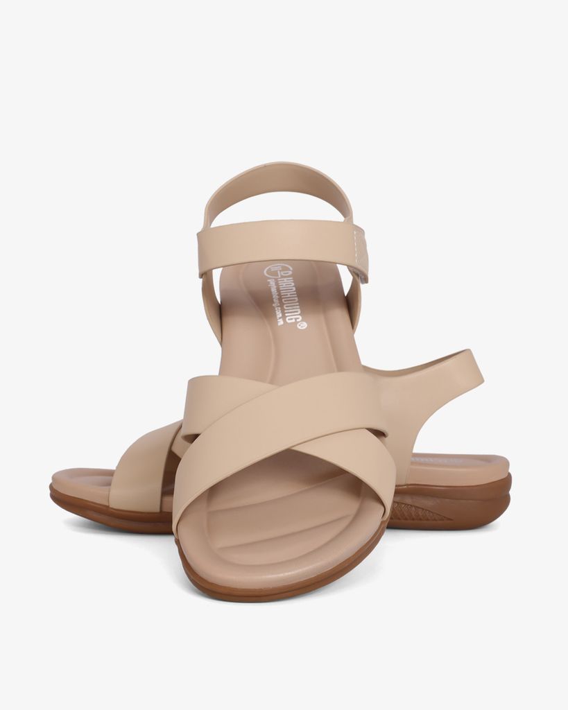 Sandal Xuồng Quai Đắp Chéo Trơn HD0324AC