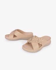 Dép Đế Xuồng Hạnh Dung Quai Đan Chéo Đính Hoa HD0327AC