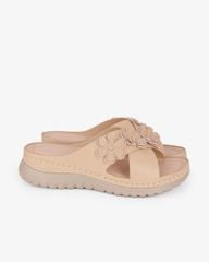 Dép Đế Xuồng Hạnh Dung Quai Đan Chéo Đính Hoa HD0327AC