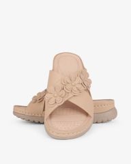 Dép Đế Xuồng Hạnh Dung Quai Đan Chéo Đính Hoa HD0327AC