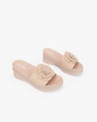 Dép Đế Xuồng Hạnh Dung Quai To Đính Hoa HD0328AC