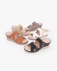 Dép Đế Xuồng Hạnh Dung Quai Hình Khối HD0331AC