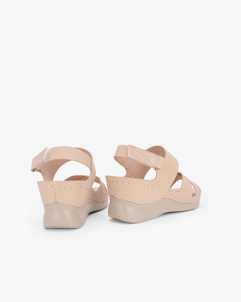 Sandal Đế Xuồng Hạnh Dung Quai Chéo Dập Vân HD0333AC
