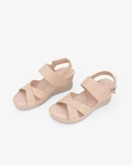 Sandal Đế Xuồng Hạnh Dung Quai Chéo Dập Vân HD0333AC