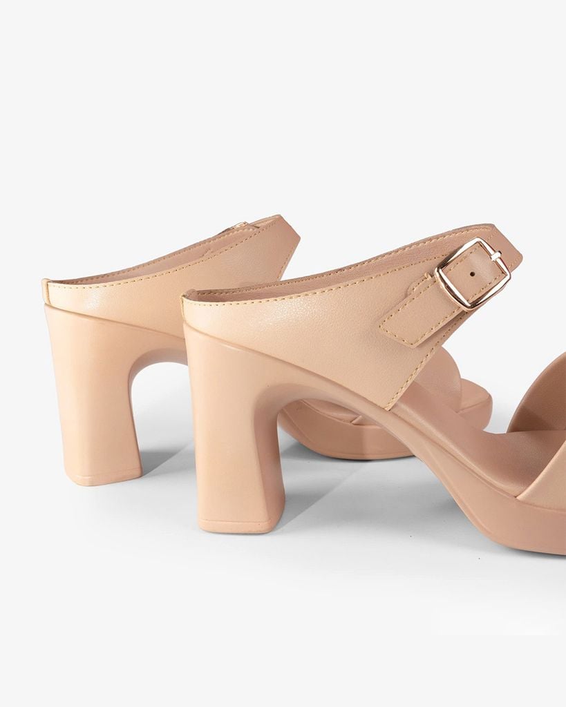 Dép Cao Gót Hạnh Dung Quai Nhị Khóa Nịt HD041007AD