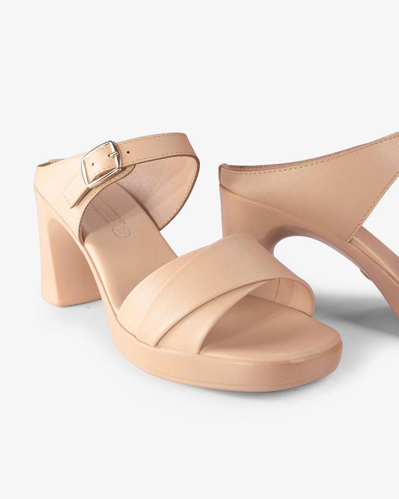 Dép Cao Gót Hạnh Dung Quai Nhị Khóa Nịt HD041007AD