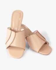 Dép Cao Gót Hạnh Dung Quai Ngang Bản Lớn Gót Mica HD041013AD