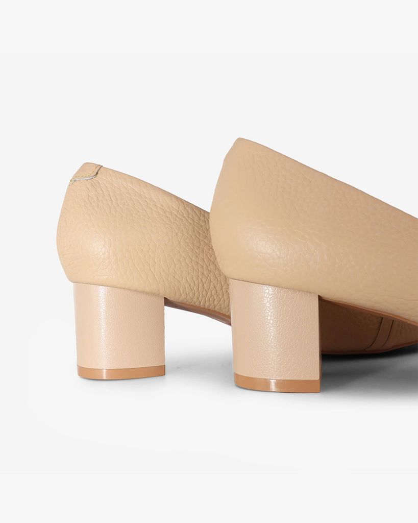 Giày Cao Gót Hạnh Dung Mũi Vuông Hai Dây Ngang HD041019AD