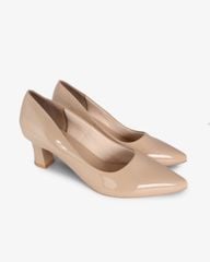 Giày Cao Gót Hạnh Dung Mũi Nhọn Da Bóng HD041040AD