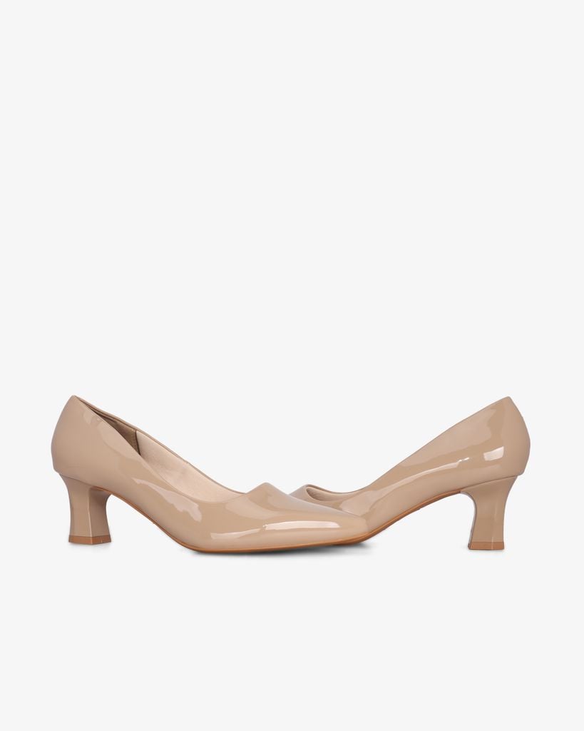 Giày Cao Gót Hạnh Dung Mũi Nhọn Da Bóng HD041040AD