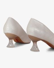 Giày Cao Gót Hạnh Dung Vân Nổi Mũi Vuông HD041057AD