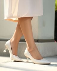 Giày Cao Gót Hạnh Dung Vân Nổi Mũi Nhọn HD041058AD