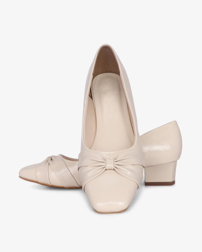 Giày Cao Gót Hạnh Dung Nơ Kiểu HD041060AD