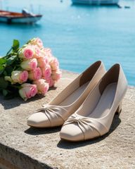 Giày Cao Gót Hạnh Dung Nơ Kiểu HD041060AD