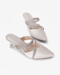 Giày Sandal Hạnh Dung Quai Đôi Bản Mảnh Đính Đá HD041065AD