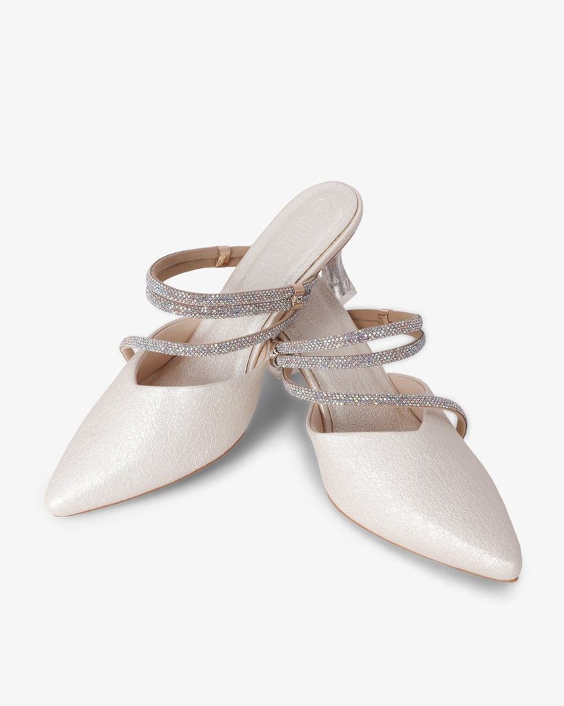 Giày Sandal Hạnh Dung Quai Đôi Bản Mảnh Đính Đá HD041065AD