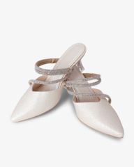 Giày Sandal Hạnh Dung Quai Đôi Bản Mảnh Đính Đá HD041065AD