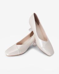 Giày Cao Gót Hạnh Dung Vân Đá Bản Đắp Mũi Vuông HD041067AD