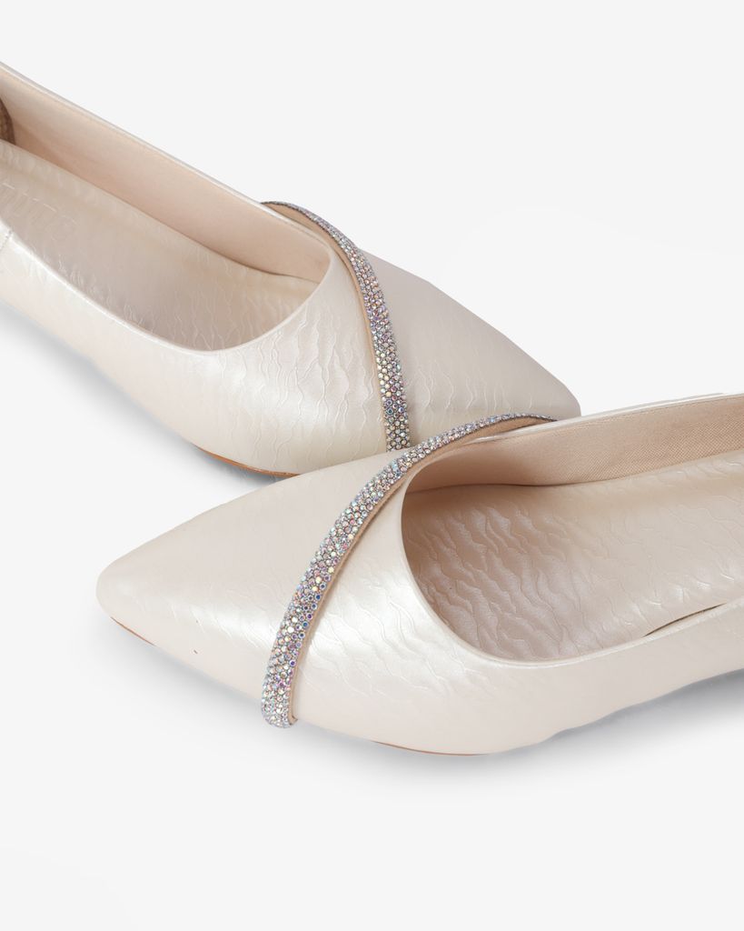 Giày Cao Gót Hạnh Dung Vân Đá Dây Xoàn HD041068AD