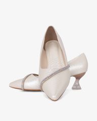 Giày Cao Gót Hạnh Dung Vân Đá Dây Xoàn HD041068AD