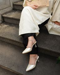 Giày Sandal Hạnh Dung Quai Dây Đính Đá HD041071AD