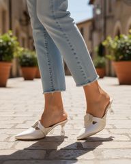 Dép Bít Mũi Hạnh Dung Dây Luồng Xếp HD041083AD