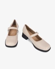 Giày Cao Gót Hạnh Dung Mũi Vuông Quai Dán HD041087AD