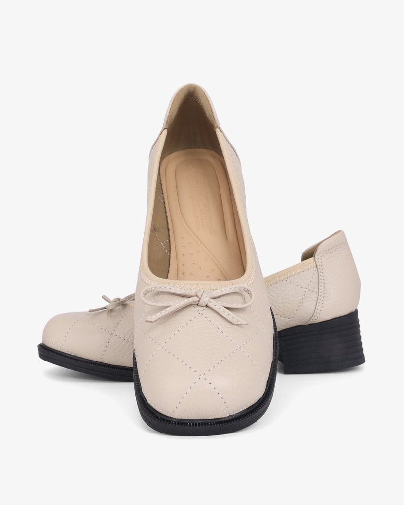 Giày Cao Gót Hạnh Dung Mũi Vuông Nơ HD041088AD