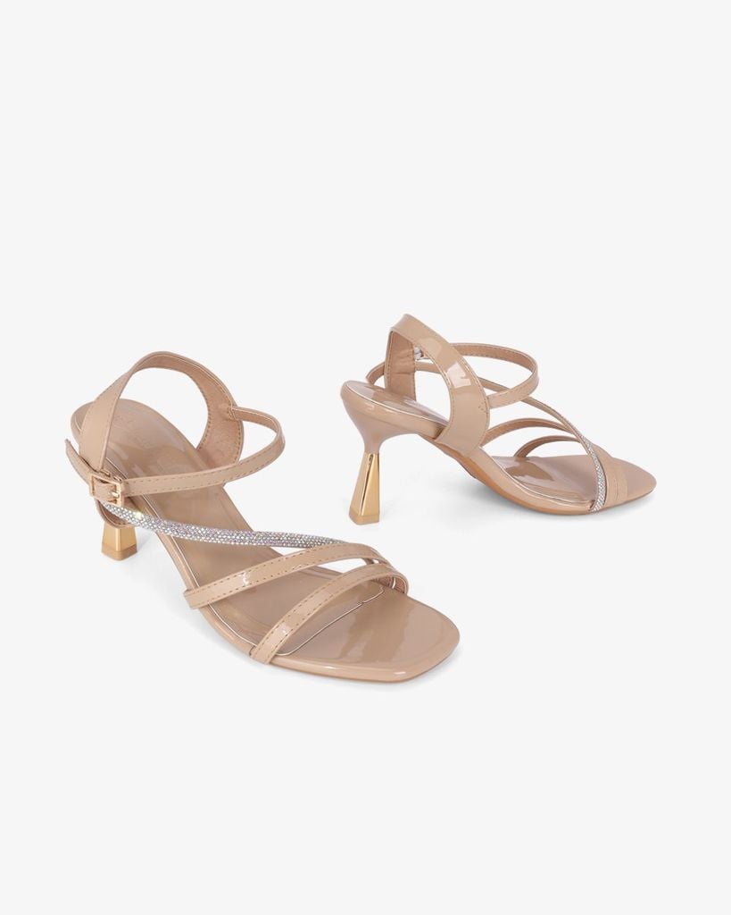 Sandal Cao Gót Hạnh Dung Dây Xoàn Xéo HD041097AD