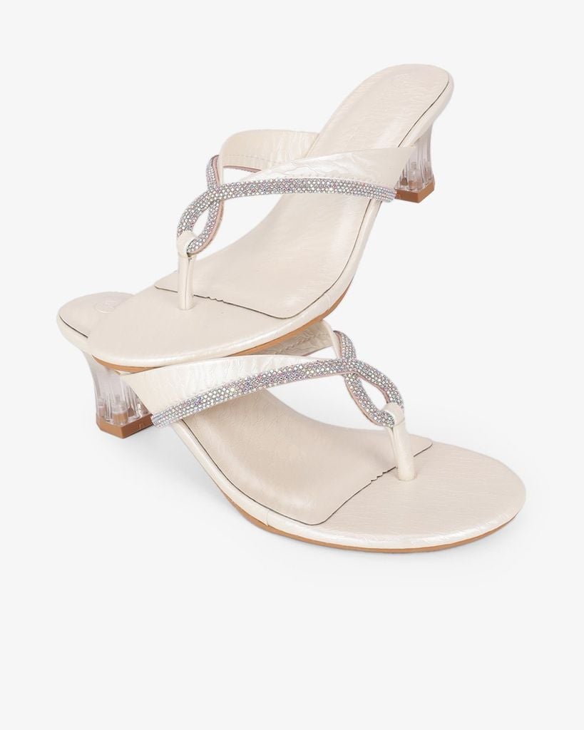 Dép Cao Gót Hạnh Dung Xỏ Ngón Xoàn Xoắn HD041099AD