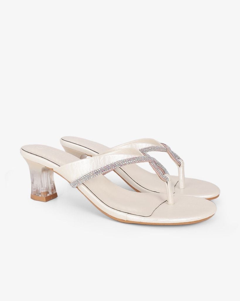 Dép Cao Gót Hạnh Dung Xỏ Ngón Xoàn Xoắn HD041099AD