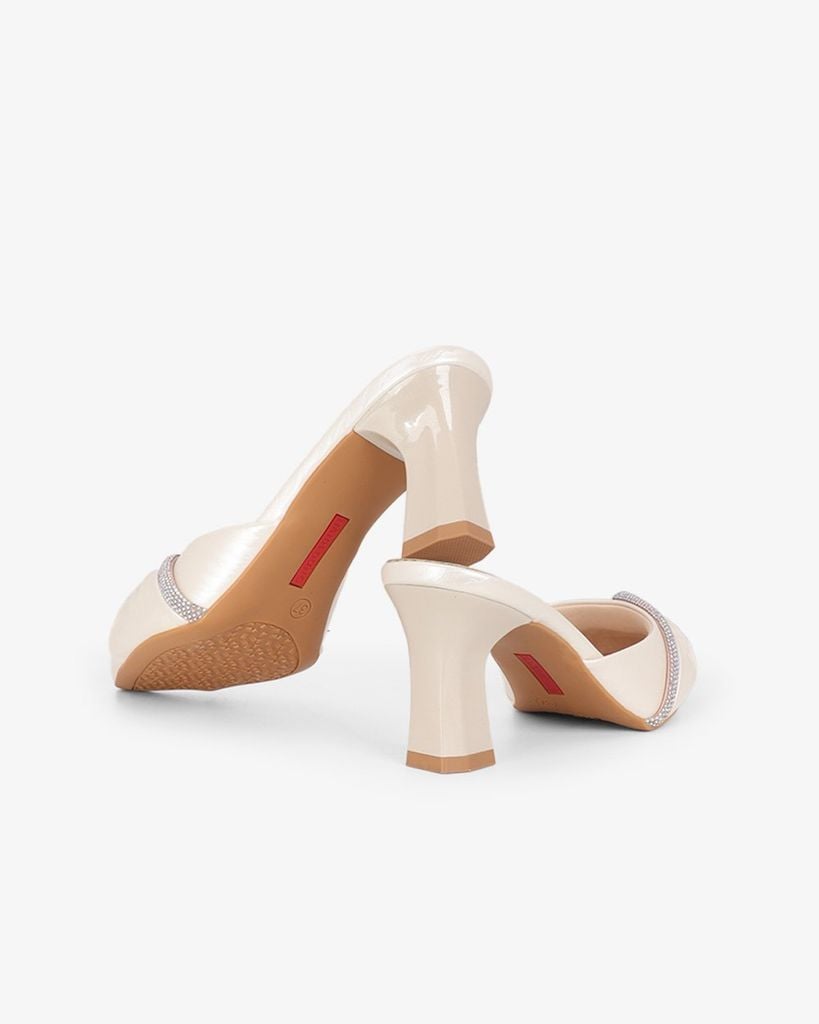 Dép Bít Mũi Hạnh Dung Quai Nơ Xoàn HD041100AD