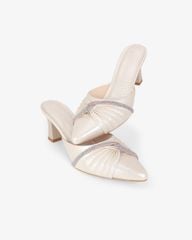 Dép Bít Mũi Hạnh Dung Quai Nơ Xoàn HD041100AD