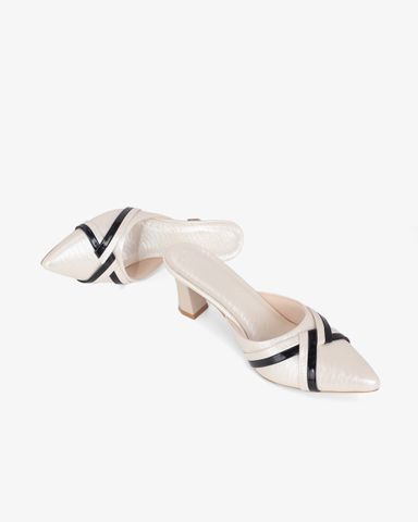 Dép Bít Mũi Hạnh Dung Quai Xoắn Hai Màu HD041101AD