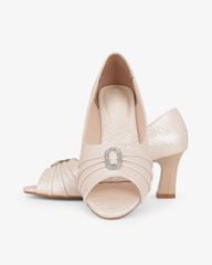 Giày Cao Gót Hạnh Dung Hở Mũi Xoàn Oval HD041106AD