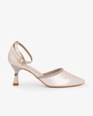 Giày Sandal Cao Gót Hạnh Dung Bít Mũi Quai Xoàn HD041107AD