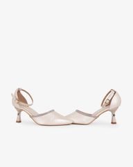 Giày Sandal Cao Gót Hạnh Dung Bít Mũi Quai Xoàn HD041107AD