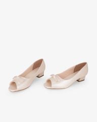 Giày Cao Gót Hạnh Dung Hở Mũi Dây Nơ HD041108AD