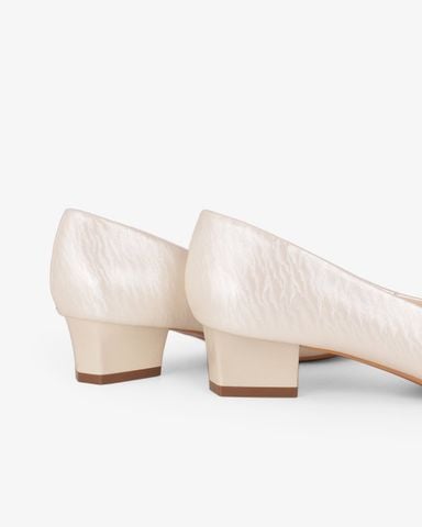 Giày Cao Gót Hạnh Dung Hở Mũi Dây Nơ HD041108AD