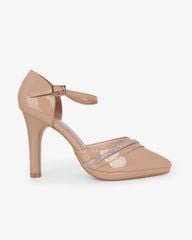 Giày Sandal Cao Gót Hạnh Dung Bít Mũi Xoàn Chéo HD041110AD