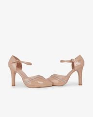 Giày Sandal Cao Gót Hạnh Dung Bít Mũi Xoàn Chéo HD041110AD