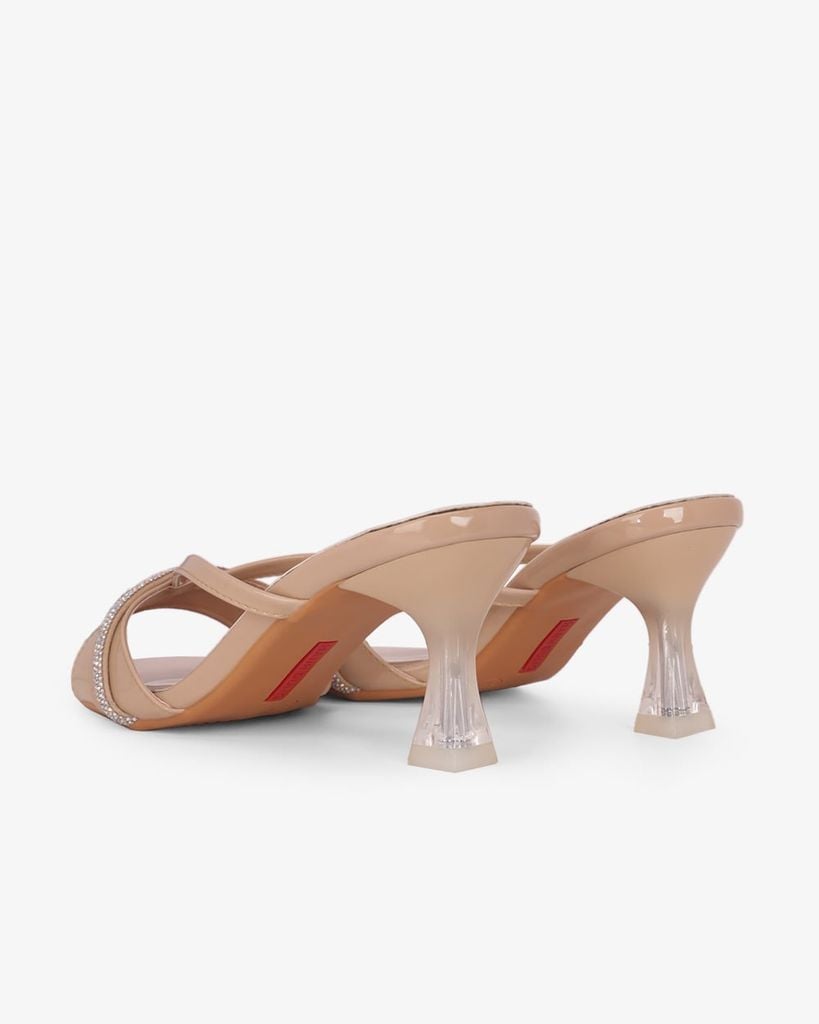 Dép Cao Gót Hạnh Dung Quai Ngang Lấp Lánh HD041111AD