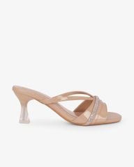 Dép Cao Gót Hạnh Dung Quai Ngang Lấp Lánh HD041111AD