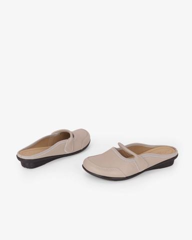 Dép Bít Mũi Hạnh Dung Chỉ Thêu Phối Quai Dán HD041113AD