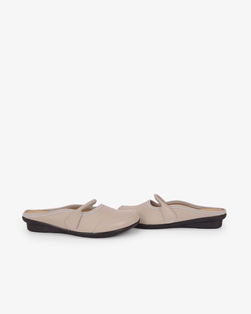 Dép Bít Mũi Hạnh Dung Chỉ Thêu Phối Quai Dán HD041113AD