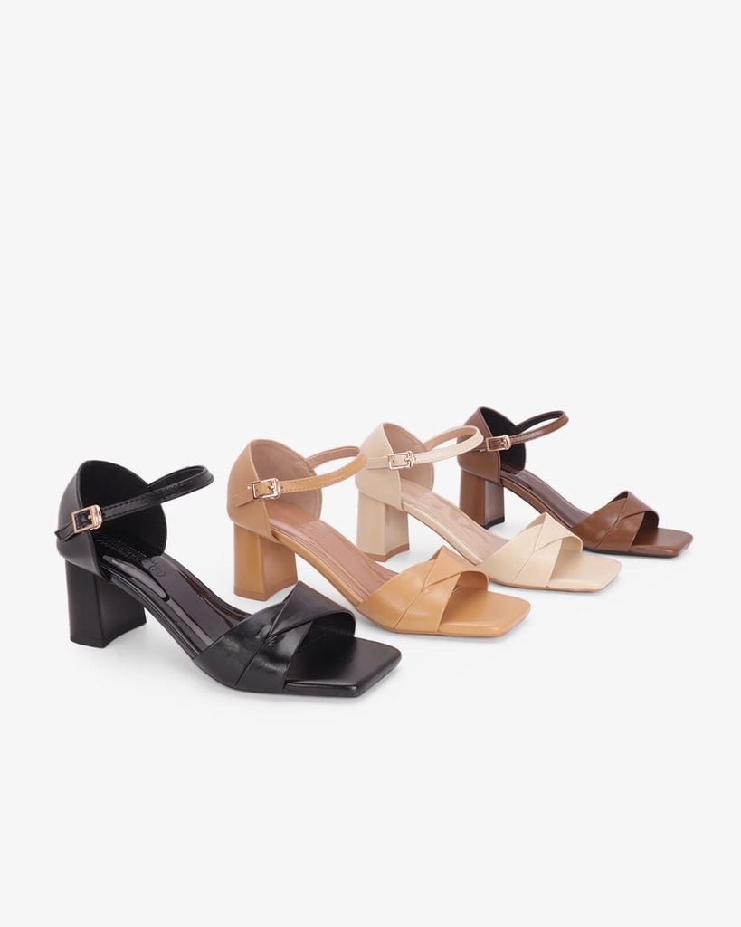 Sandal Cao Gót Hạnh Dung Quai Chéo HD041145AD